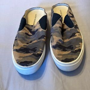 Lucky Camouflage Slip on Sneakers.  Size 10.